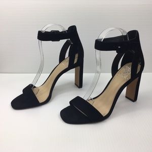 Vince Camuto Bevvyn Heels in Black Suede